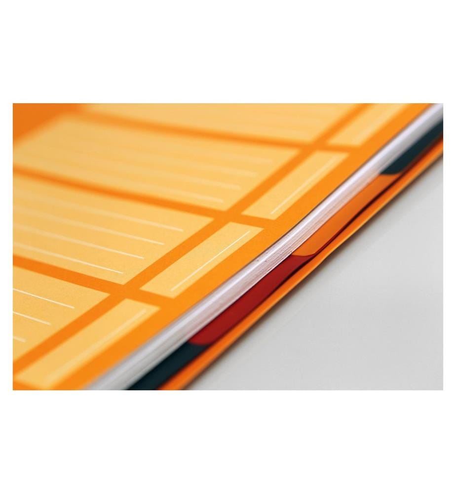 Oxford Carnet de notes International Organiserbook, A4 +, À lignes, Orange
