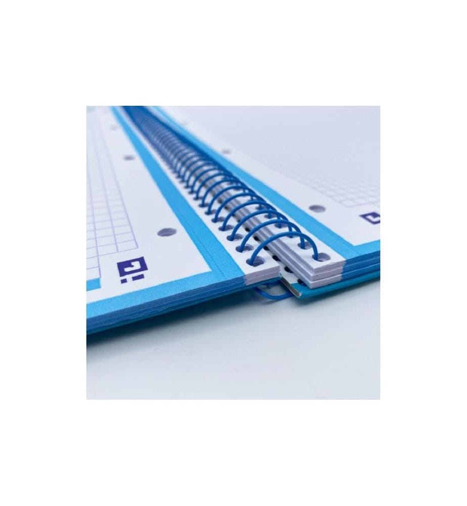 Oxford Bloc-notes School Touch A4+, quadrillé, bleu pastel