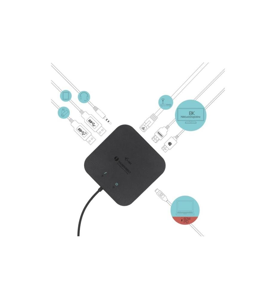 I-TEC - Dockingstation Thunderbolt 3 Travel Dual 4K PD 60W