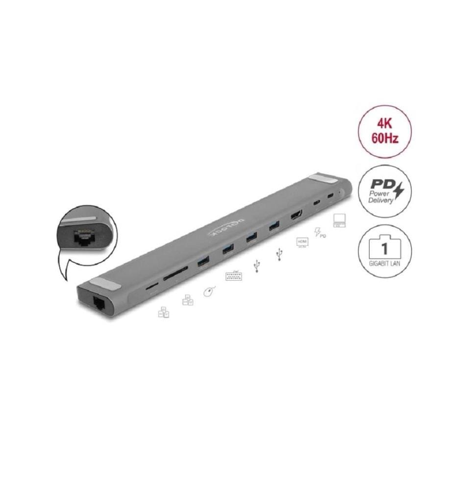 DELOCK - Dockingstation USB-C 87895 HDMI/USB-A/USB-C/LAN/PD 3.0