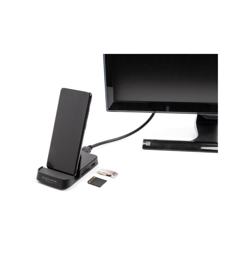 DELOCK - Dockingstation 4K mit integrierter Halterung