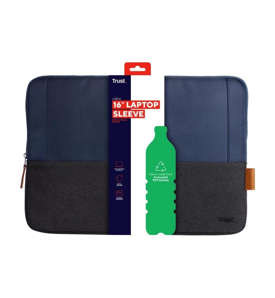 TRUST - Notebook-Sleeve Lisboa Blau, 16