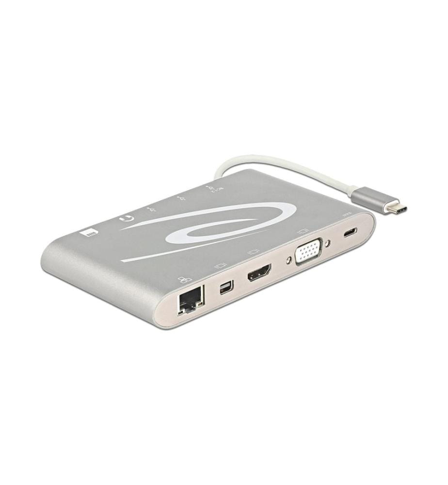 DELOCK - Dockingstation USB 3.1 Typ-C – HDMI/MiniDP/VGA/SD/USB-A