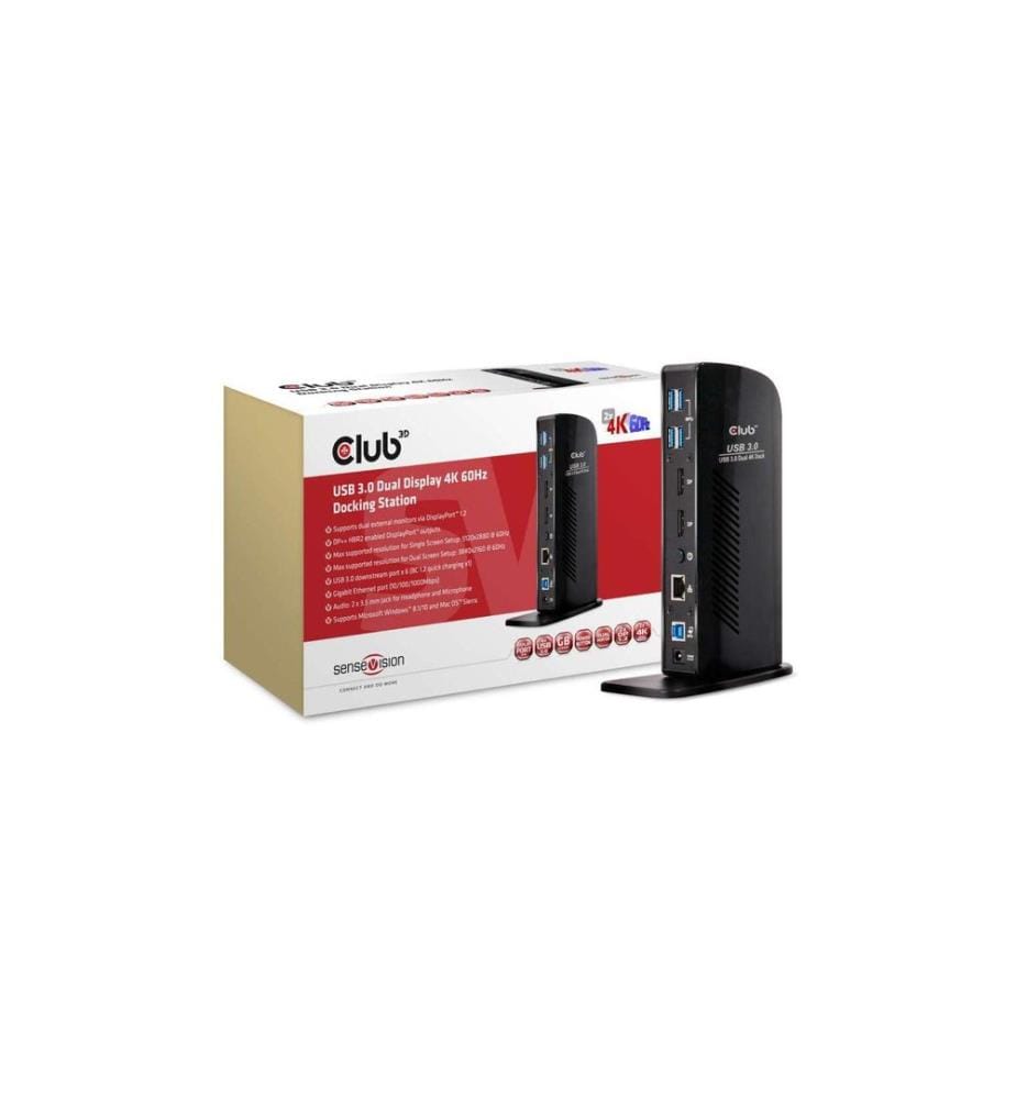 Club 3D - Dockingstation CSV-1460 USB 3.0 Dual Display 4K60 Hz