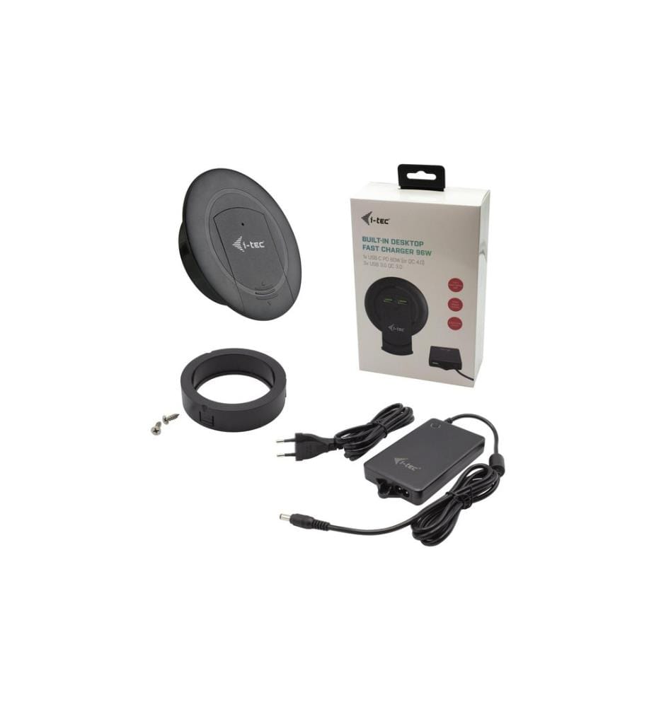 I-TEC - Built-in Desktop Fast Charger USB-C PD + 3x USB-A QC 3.0