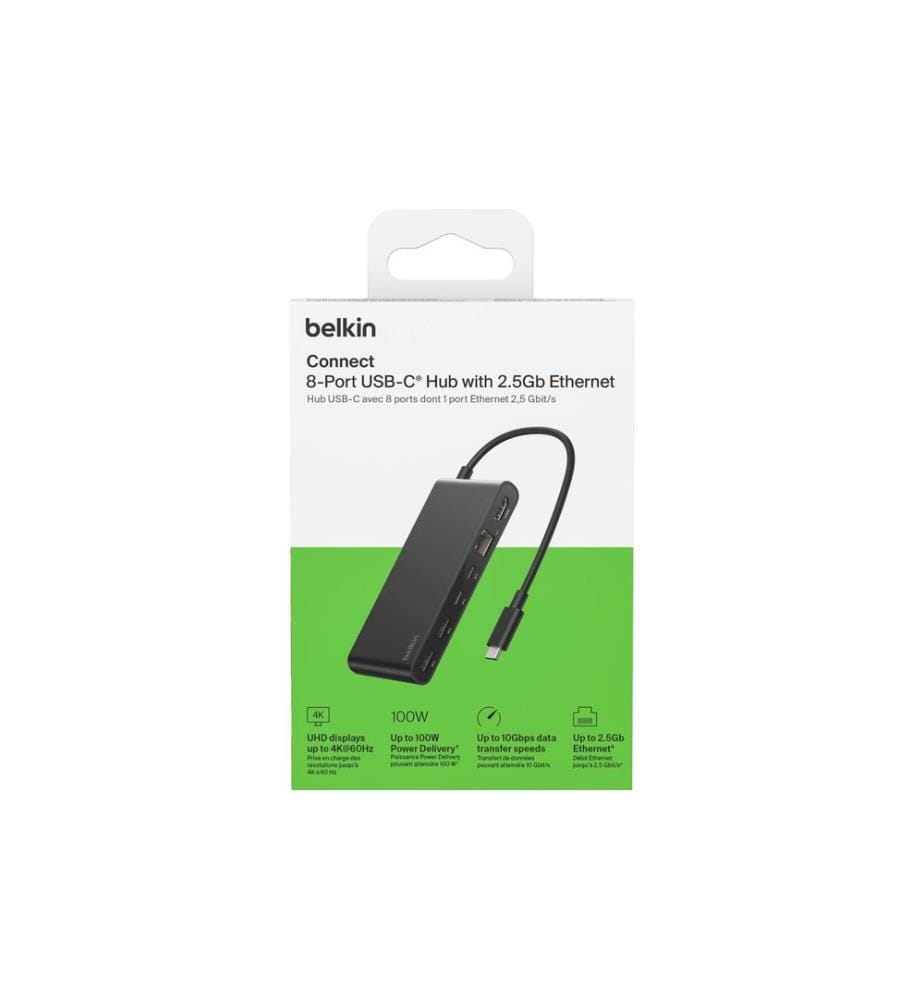 BELKIN - Dockingstation Connect 8-in-1 USB-C Hub