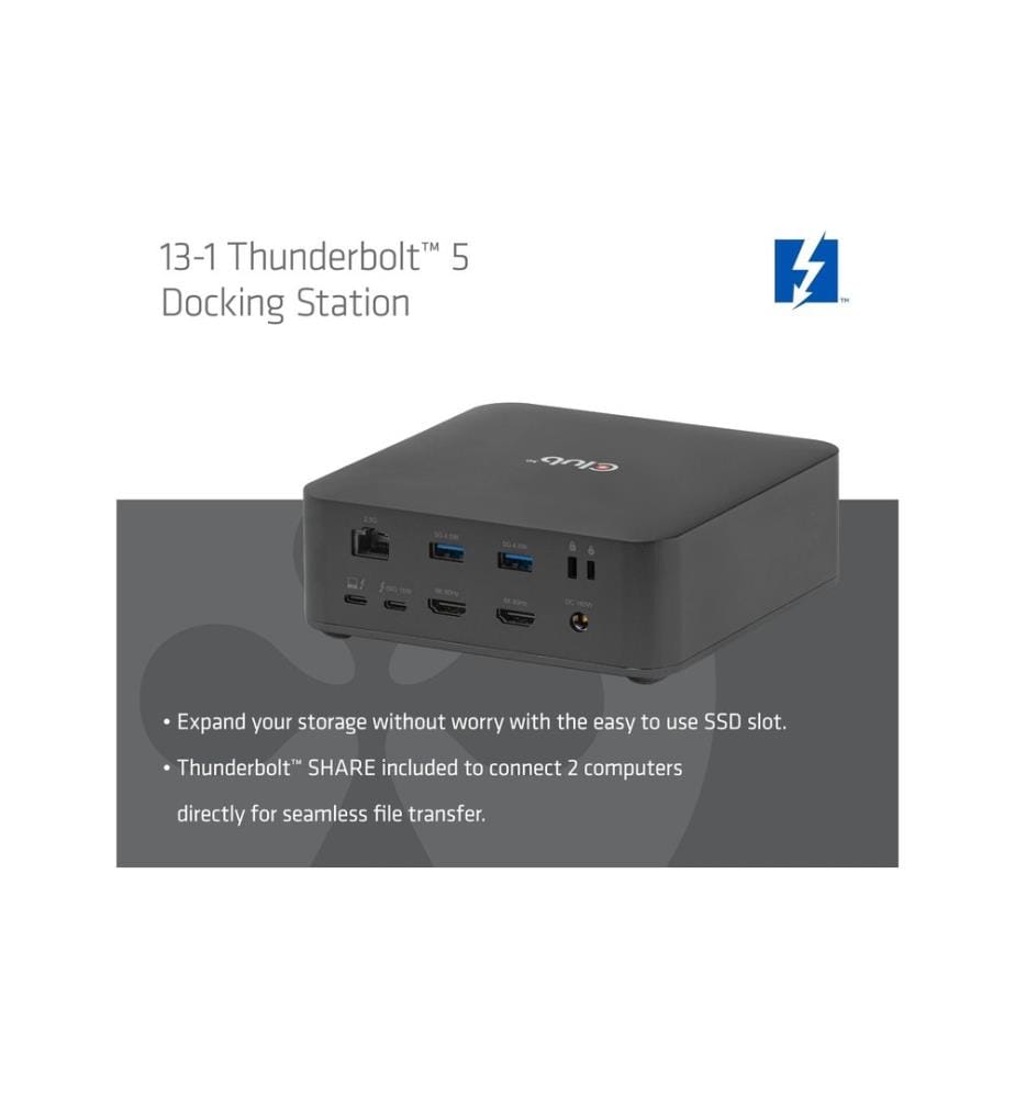 Club 3D - Station d'accueil Hub Thunderbolt 5 13-1 CSV-2562