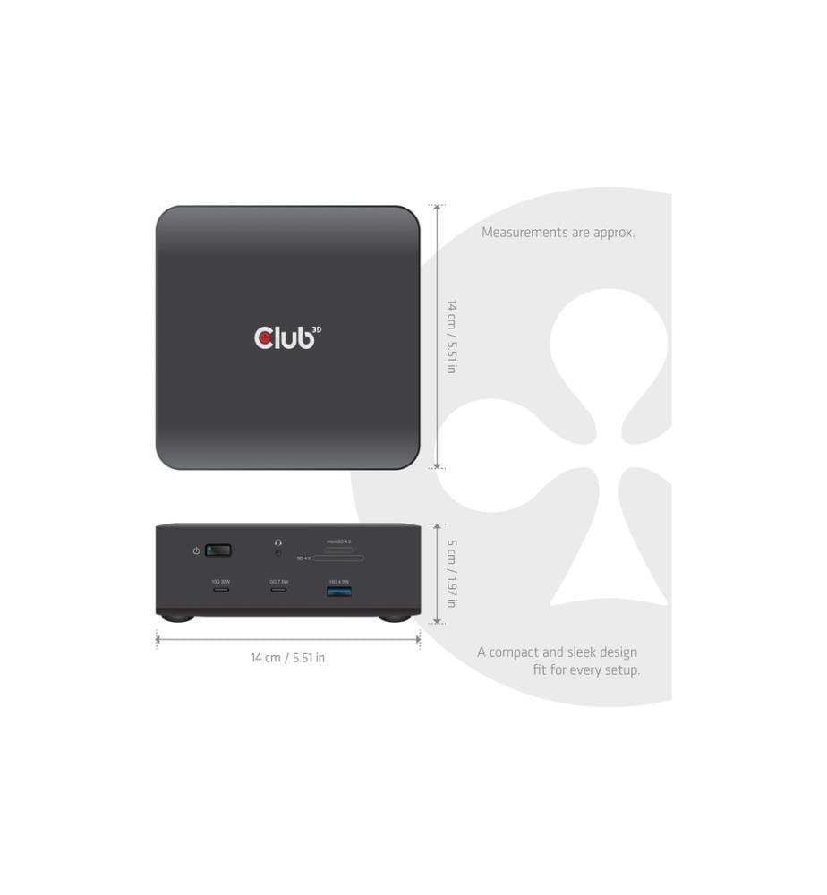 Club 3D - Station d'accueil Hub Thunderbolt 5 13-1 CSV-2562