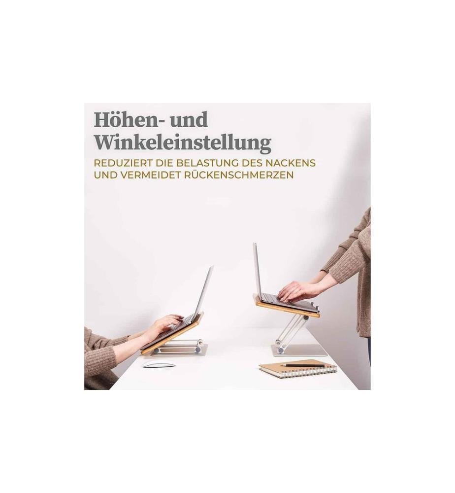 Hennez - Notebook-Ständer Linus Bambus 17
