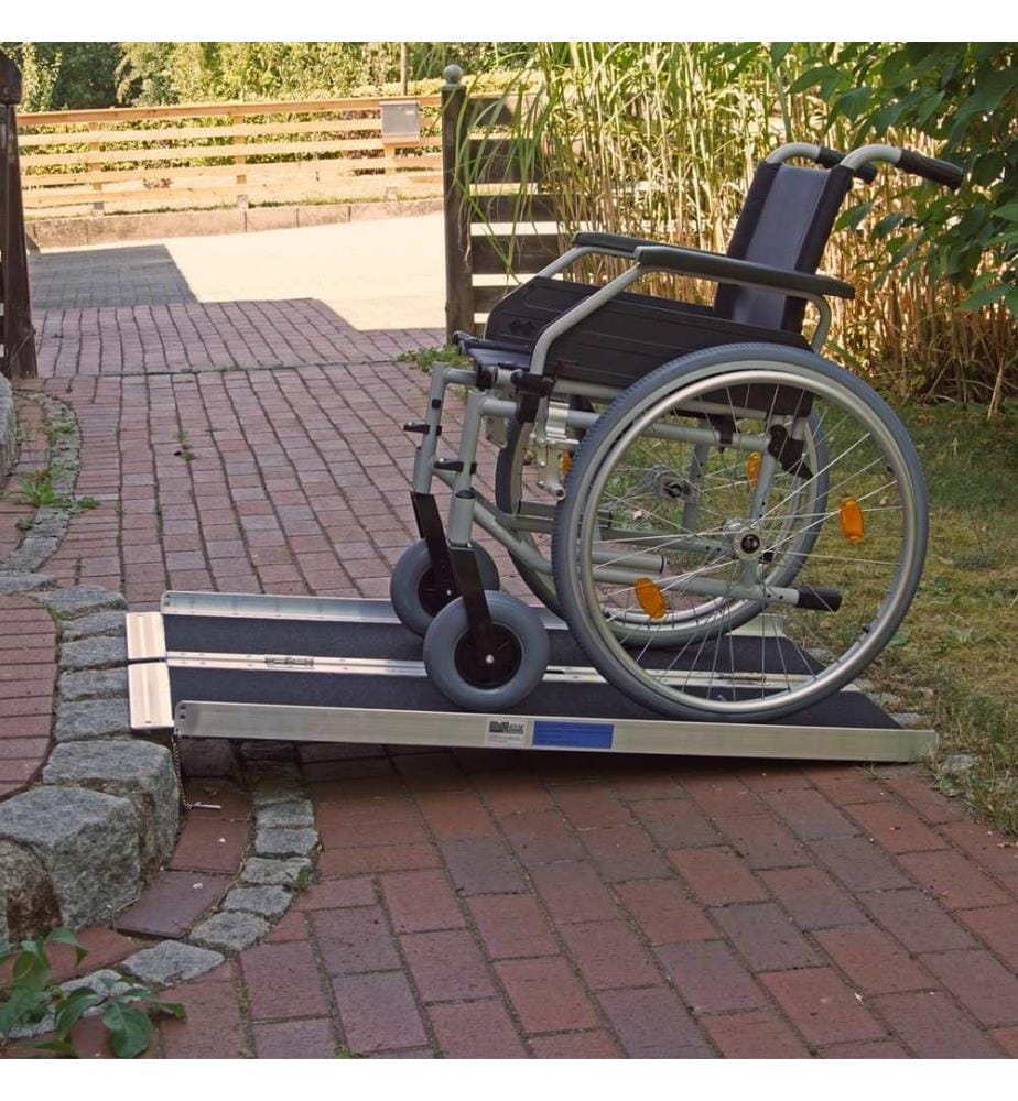 Aluminum wheelchair ramp Non-slip foldable 122 cm 270kg