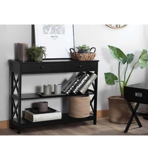 Tavolino consolle MONTGOMERY Nero