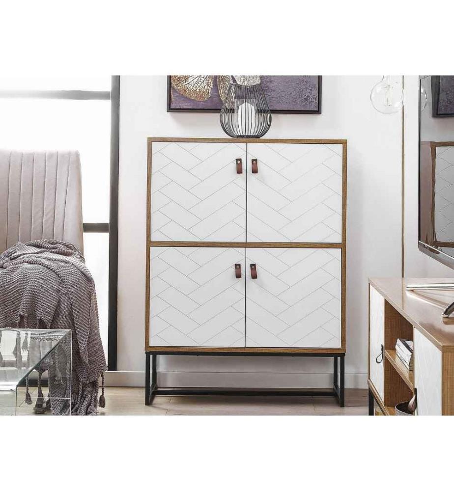 Armadio NUEVA Marrone chiaro/Bianco