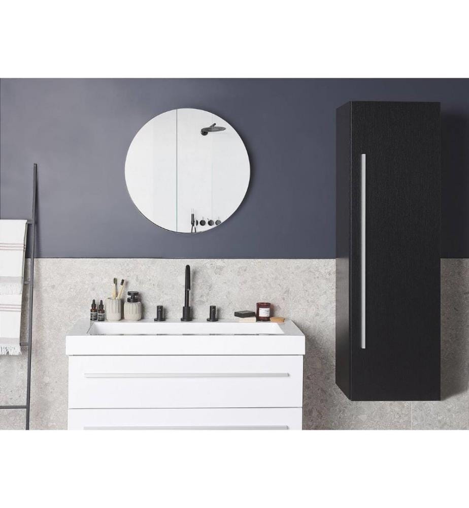 Armadio a muro per il bagno MATARO 40 cm Nero