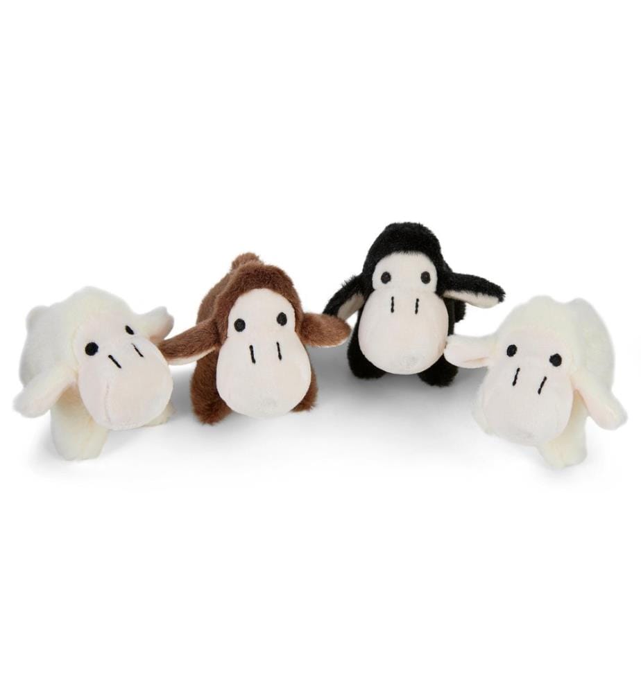 MAMANIMALS - Kuscheltier Schaf Babys 4 Stück 9 cm