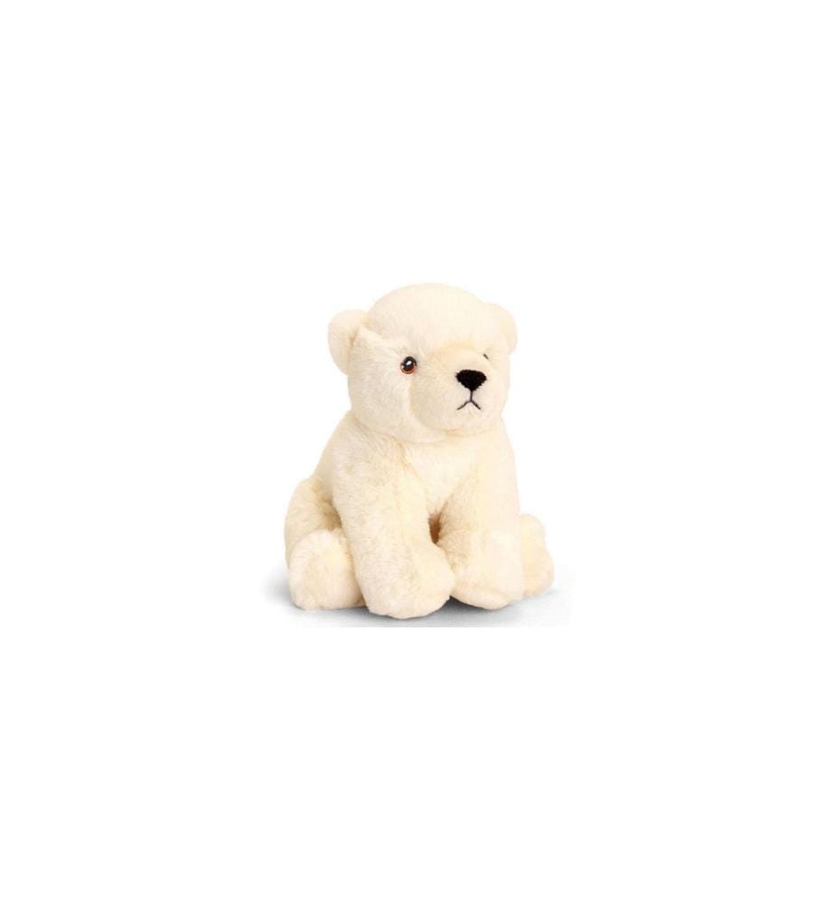 Keeleco - Animal en peluche Ours polaire 18 cm