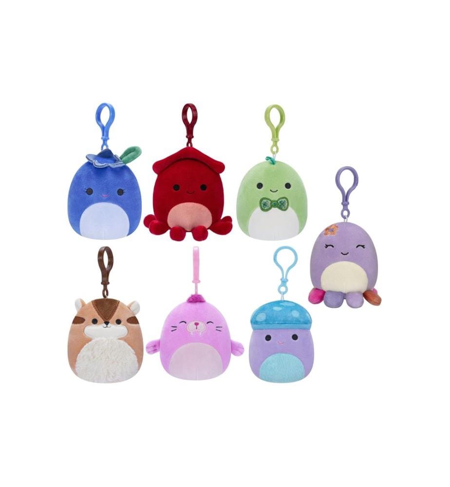 SQUISHMALLOWS - Peluche Squishmallow Clip-On 9 cm, assorti