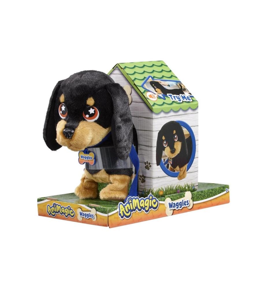 Max Bersinger - Peluche fonctionnelle Animagic Waggles Dog