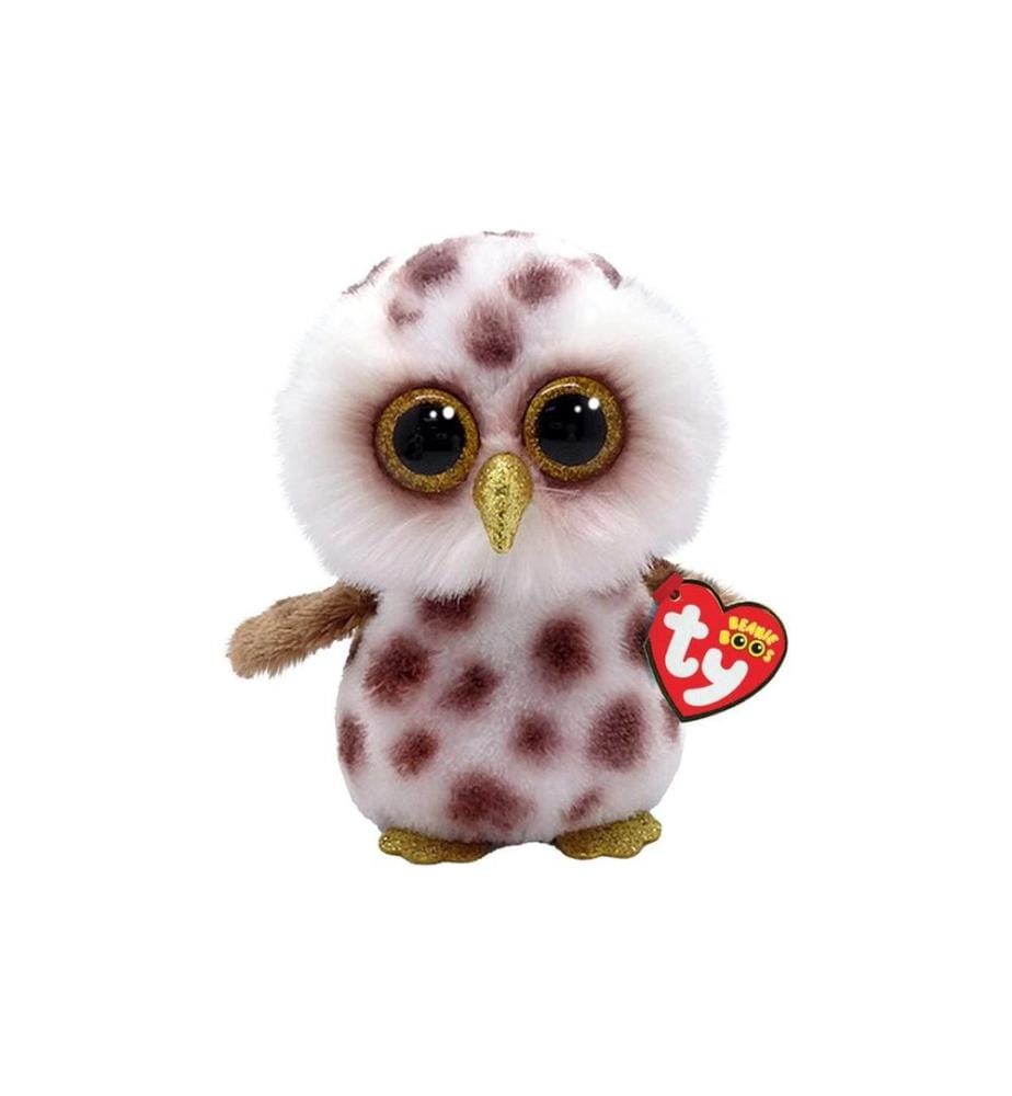 Ty - Peluche Whoolie 15 cm, Brun, Blanc