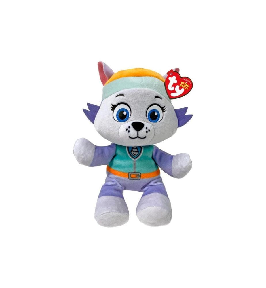 Ty - Peluche Paw Patrol Everest 20 cm, Violet, Gris