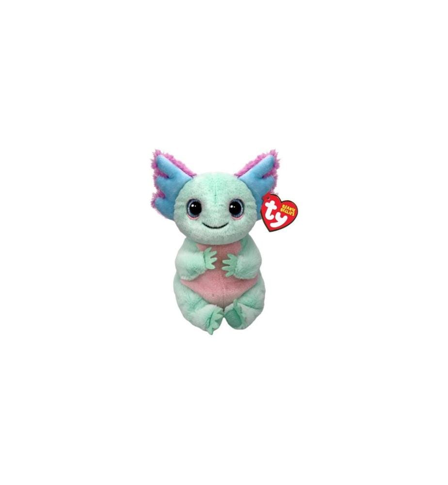 Ty - Peluche Beanie Bellies Alex 17 cm, Bleu clair, Rose