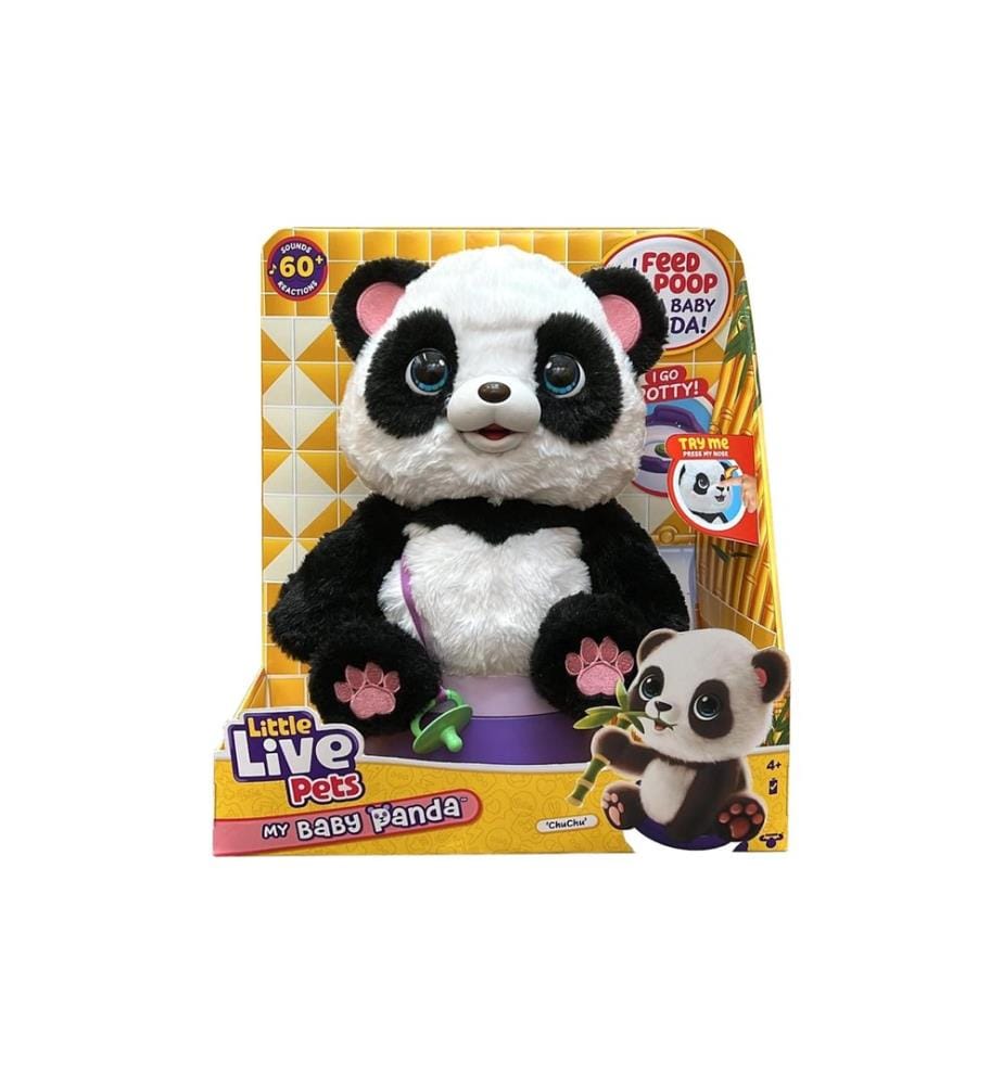 MOOSE - Peluche fonctionnelle Mon bébé panda Little Live Pets