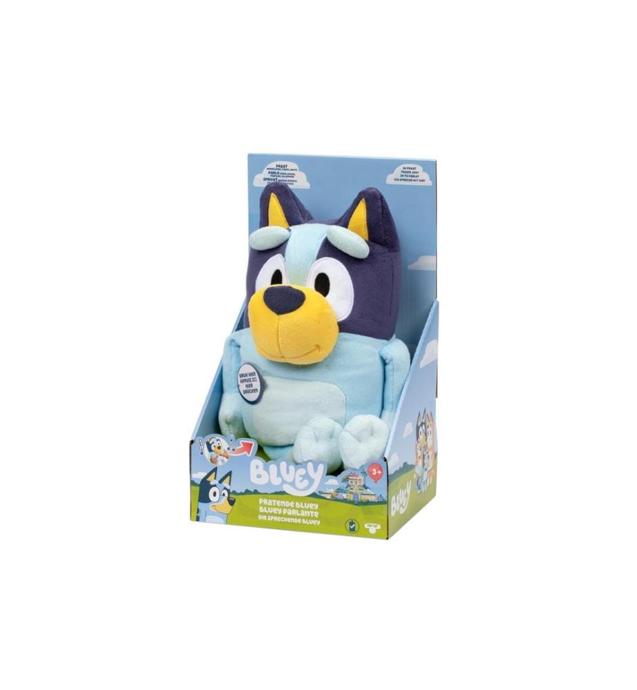 MOOSE - Peluche Pratende Bluey 9 phrases, chanson titre,