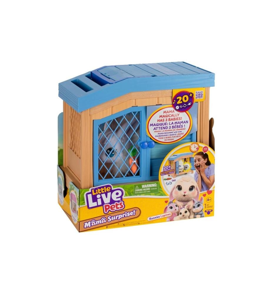 MOOSE - Peluche Maman Surprise Lapin Little Live Pets assorti