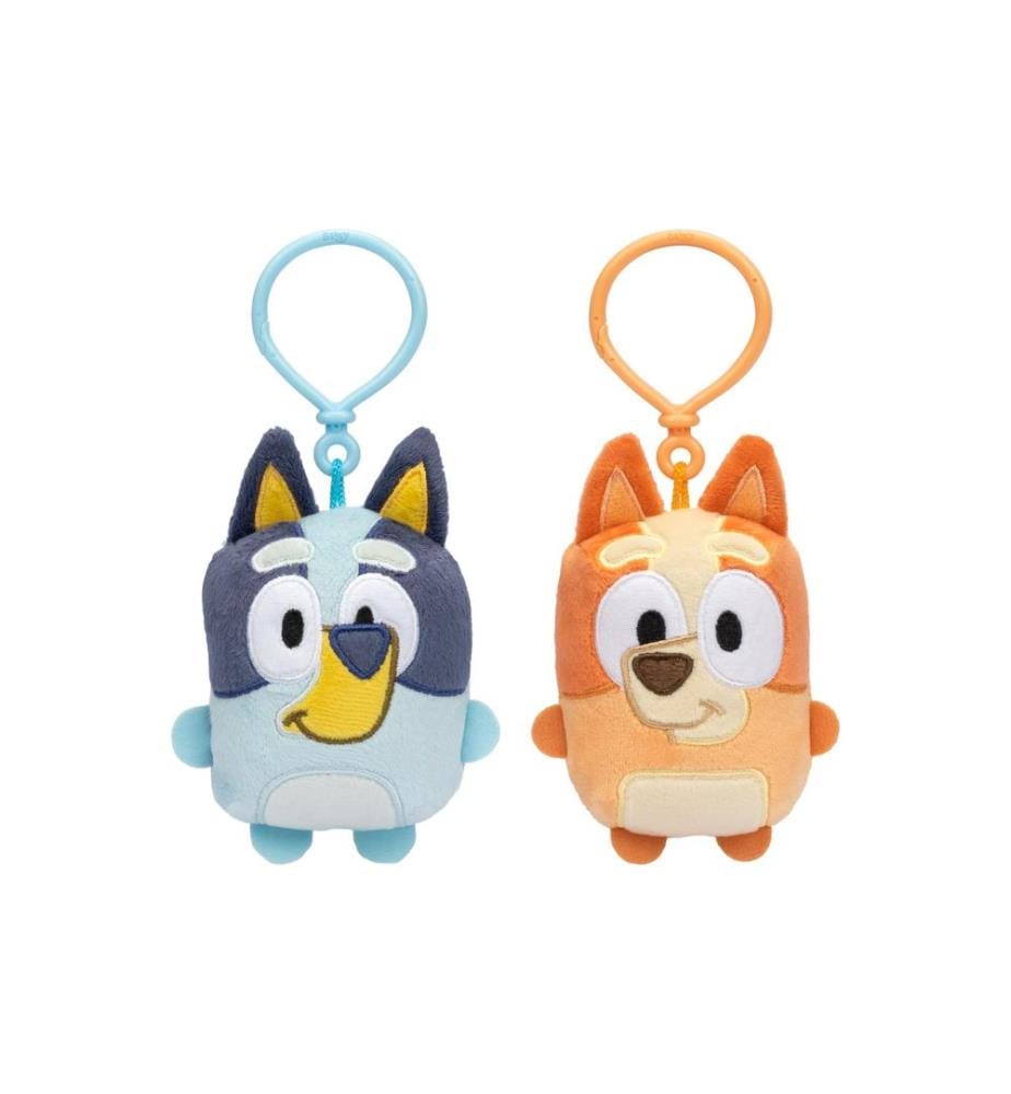 MOOSE - Peluches porte-clés Bluey Figurine en peluche mini (9), ass. par 2, Bluey ou