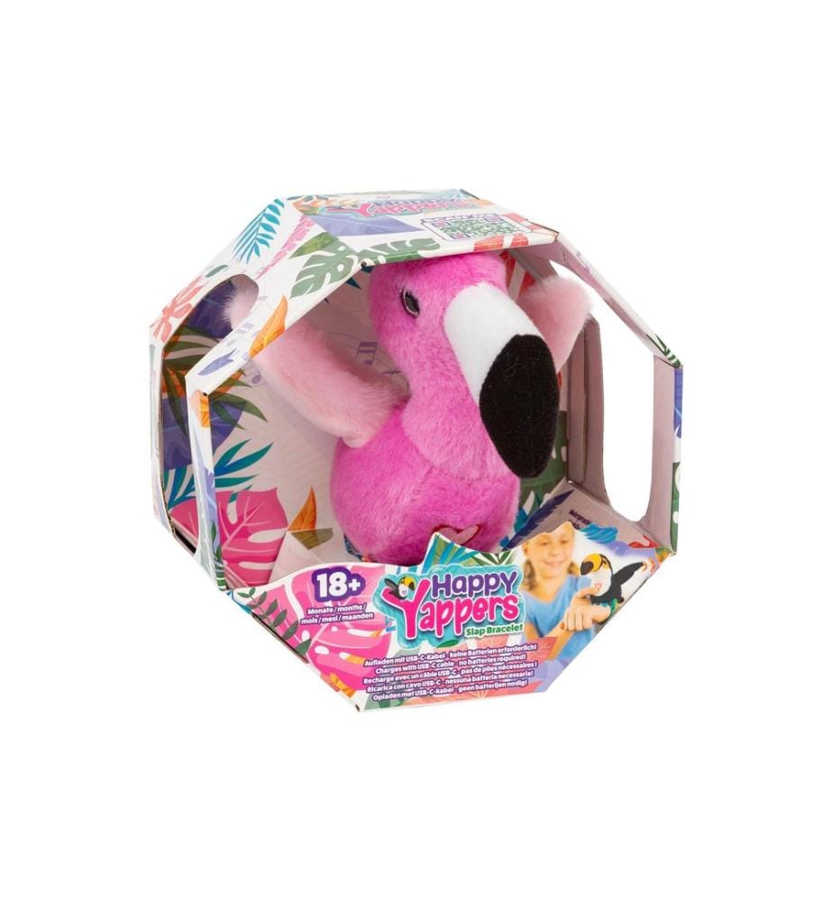 Max Bersinger - Peluche Happy Yappers Flamant rose