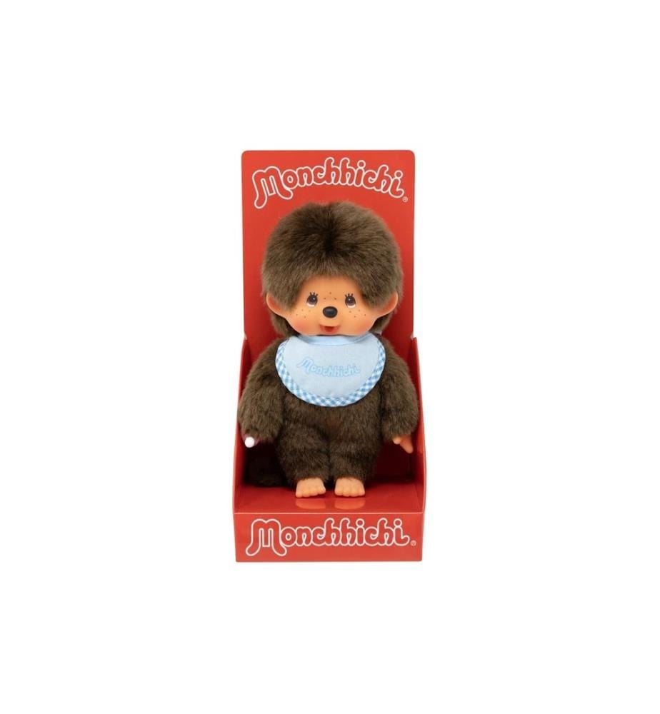 MONCHHICHI - Light Blue Bib Boy 20 cm