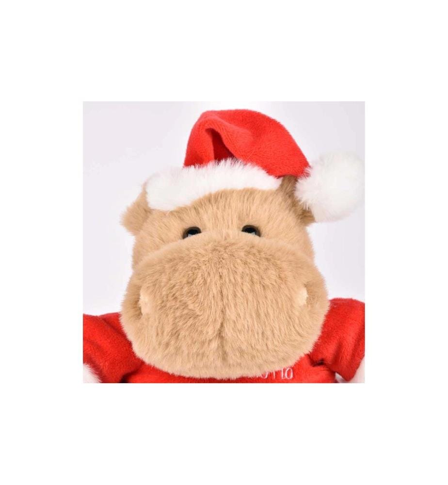 DOUDOU ET COMPAGNIE - Hippo Noël 20 cm, Beige