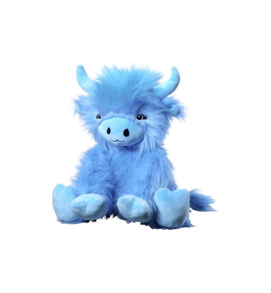Bauer - Peluche Vache Highland 25 cm Bleu