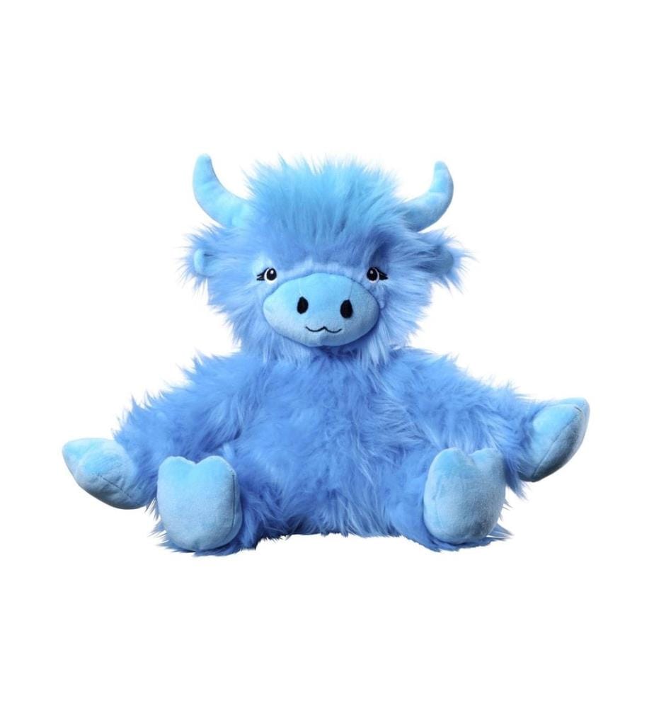 Bauer - Peluche Vache Highland 25 cm Bleu