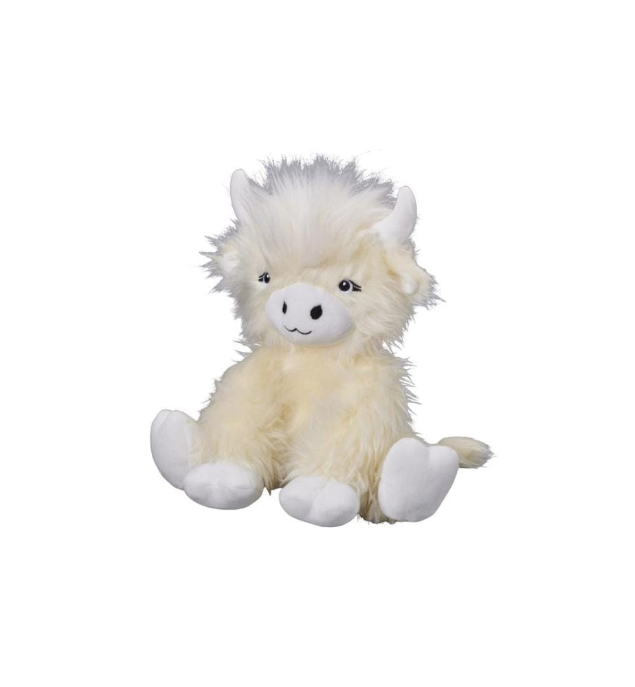Bauer - Peluche Vache Highland 25 cm Beige