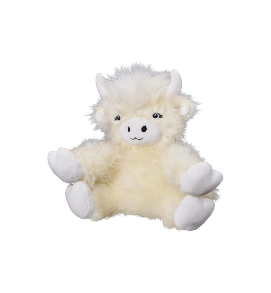 Bauer - Peluche Vache Highland 25 cm Beige