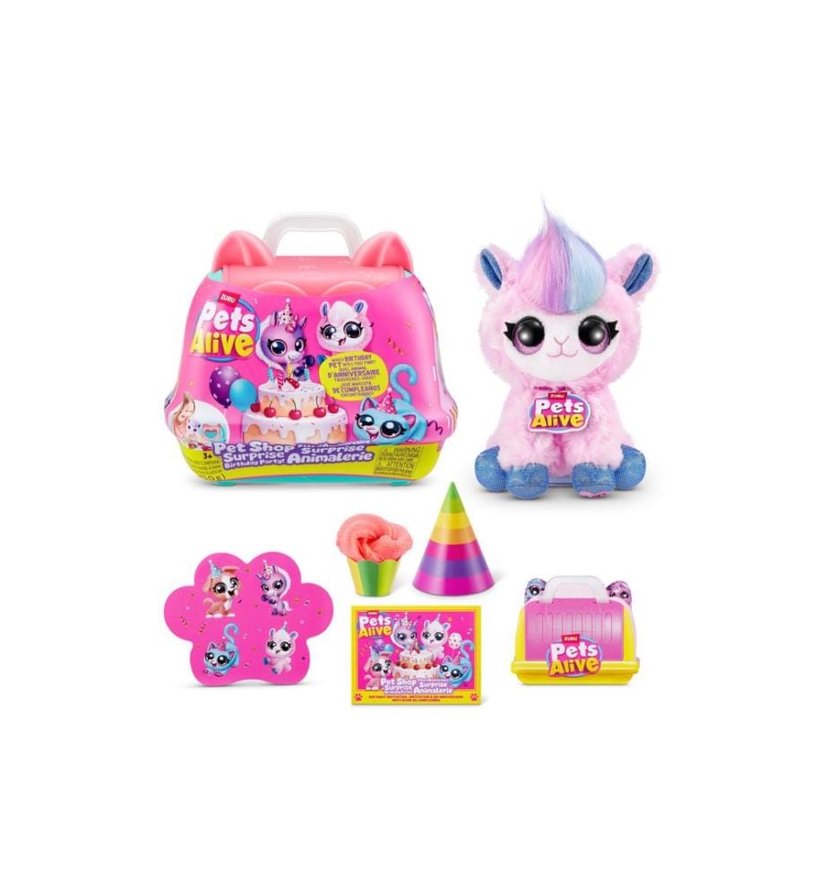 Zuru - Animal en peluche Pets Alive Pet Shop Surprise Birthday Assorti