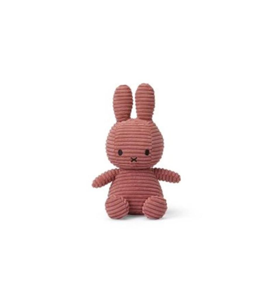 Bon Ton Toys - Miffy ECO Velours côtelé vieux rose 23 cm