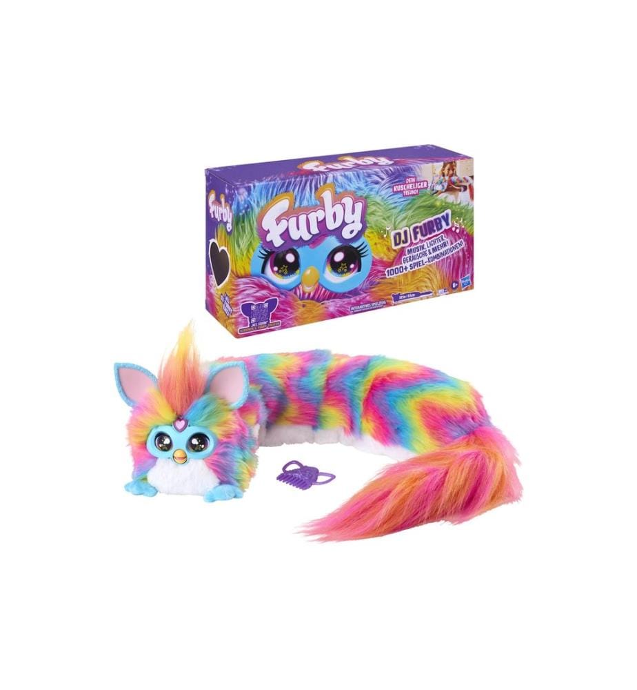 Furby - Peluche DJ Furby - Arc-en-ciel peluche interactive