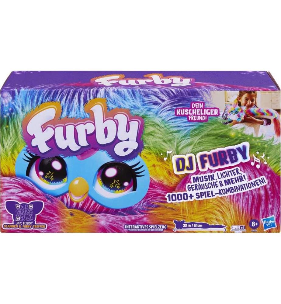 Furby - Peluche DJ Furby - Arc-en-ciel peluche interactive