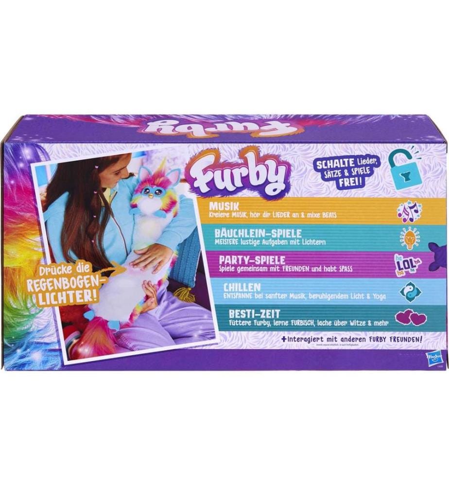 Furby - Peluche DJ Furby - Arc-en-ciel peluche interactive