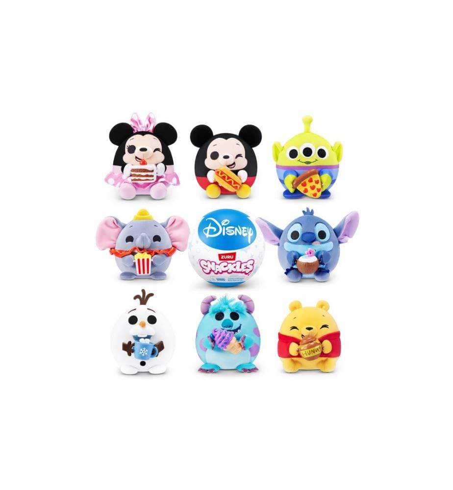 Zuru - Animal en peluche Snackles – Disney 5 assorti
