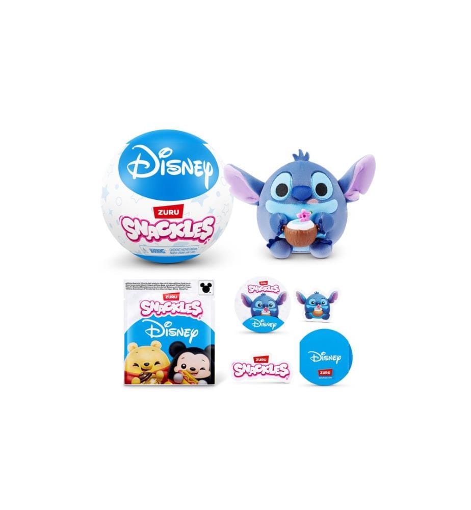 Zuru - Animal en peluche Snackles – Disney 5 assorti