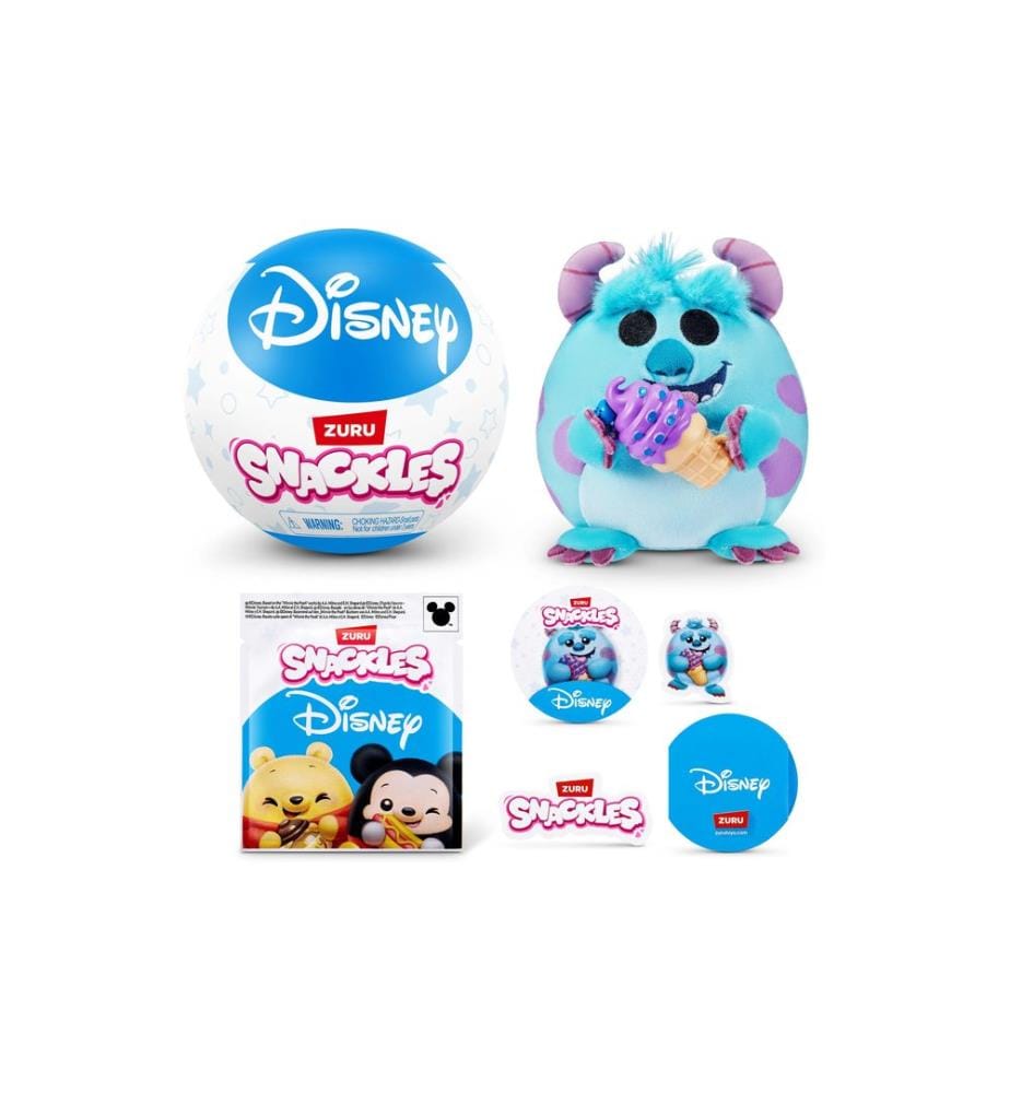 Zuru - Animal en peluche Snackles – Disney 5 assorti