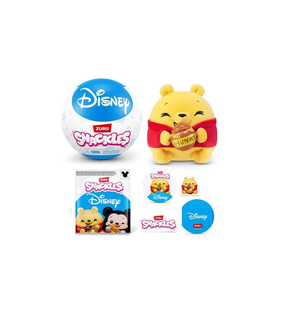 Zuru - Animal en peluche Snackles – Disney 5 assorti