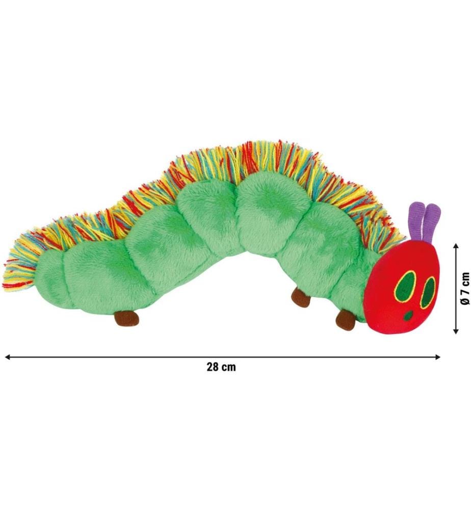 small foot - Animal en peluche Chenille à papa 28 cm