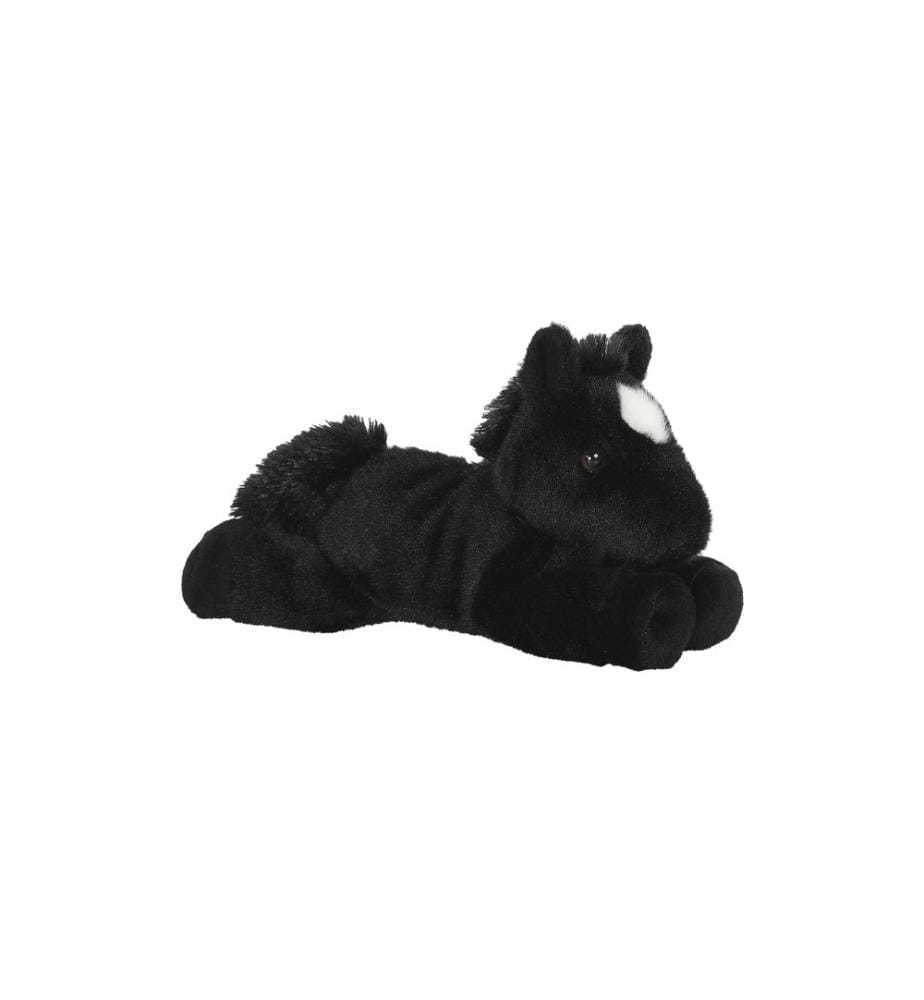 AURORA - Peluche Mini Flopsies Beau Black Horse 20 cm