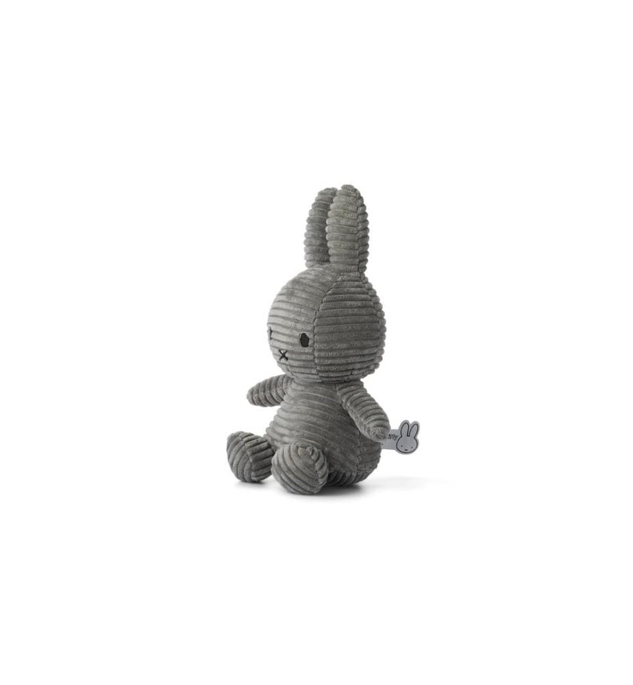 Bon Ton Toys - Miffy ECO velours côtelé gris 23 cm