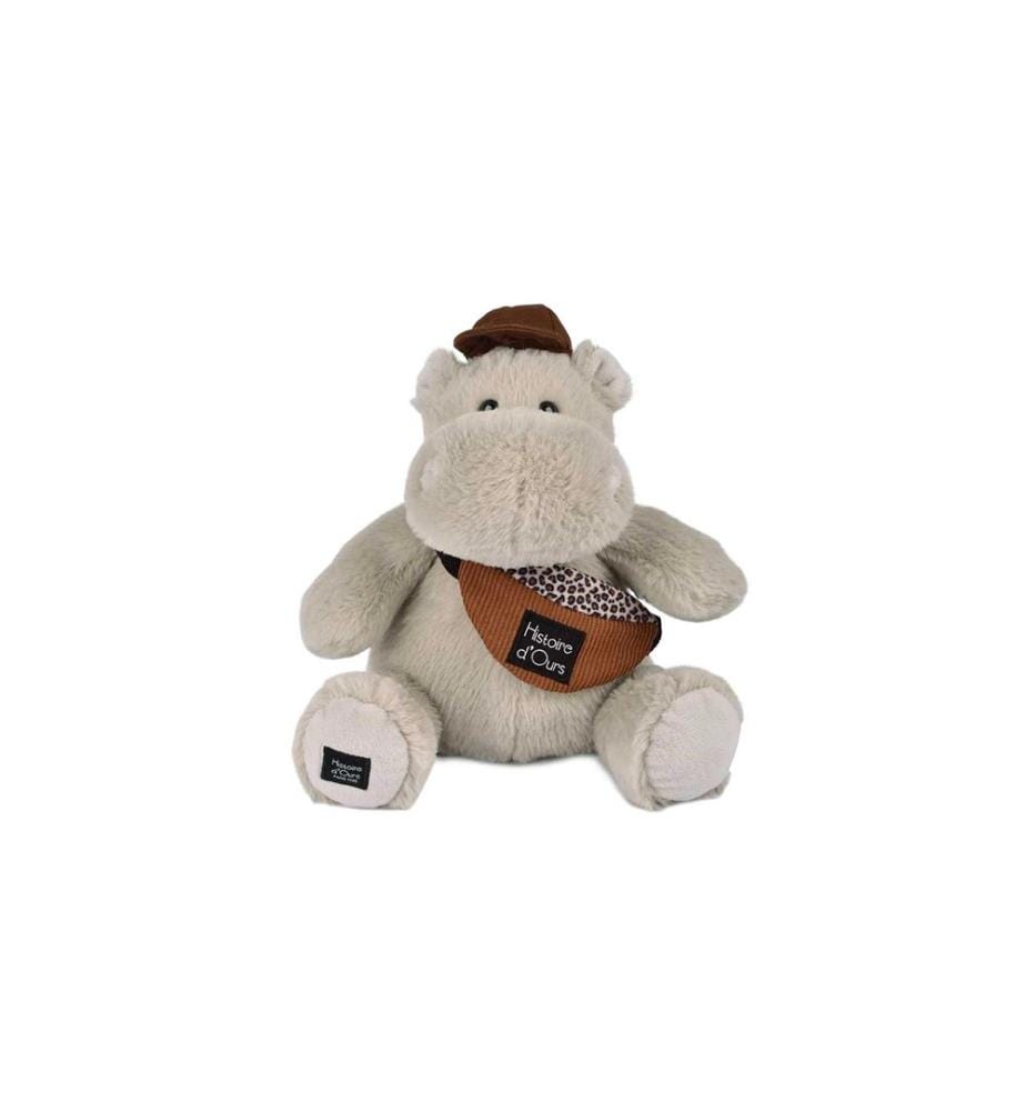 DOUDOU ET COMPAGNIE - Hippo avec bonnet 20 cm, gris