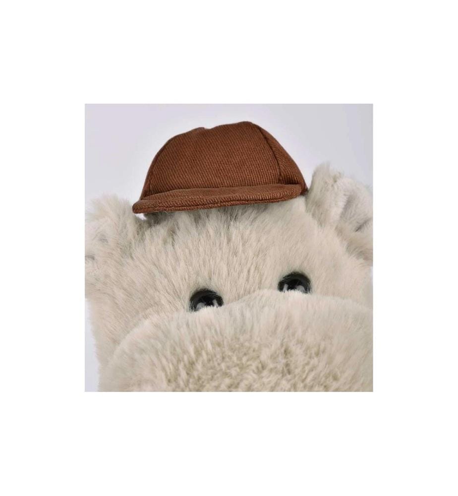 DOUDOU ET COMPAGNIE - Hippo avec bonnet 20 cm, gris