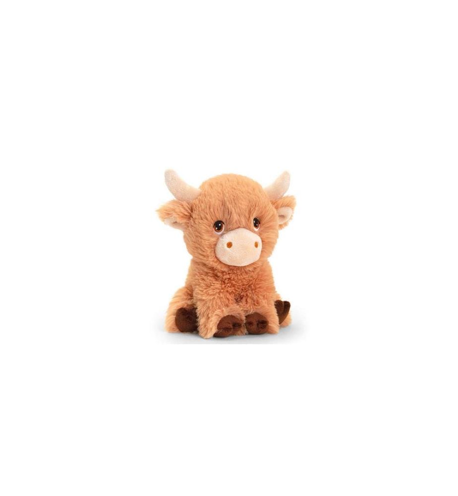 Keeleco - Animal en peluche Vache 18 cm